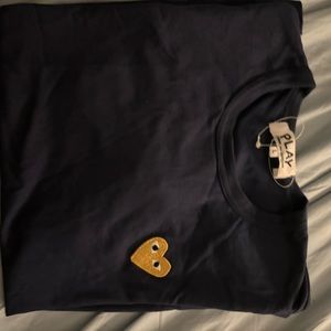 Brand new comme des garcons navy blue tee